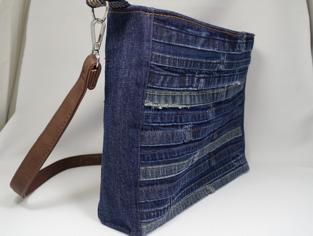 jeanstasche-aus hosensaum-upcycling-selbstgenaeht